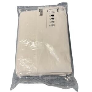 IKEA Lill Sheer Curtain Panels White Polyester Netting Set of 2 98x110" NEW